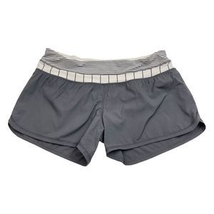 LULULEMON Groovy Run Short Soot Light Slalom Stripe Angel Wing Size Size 4
